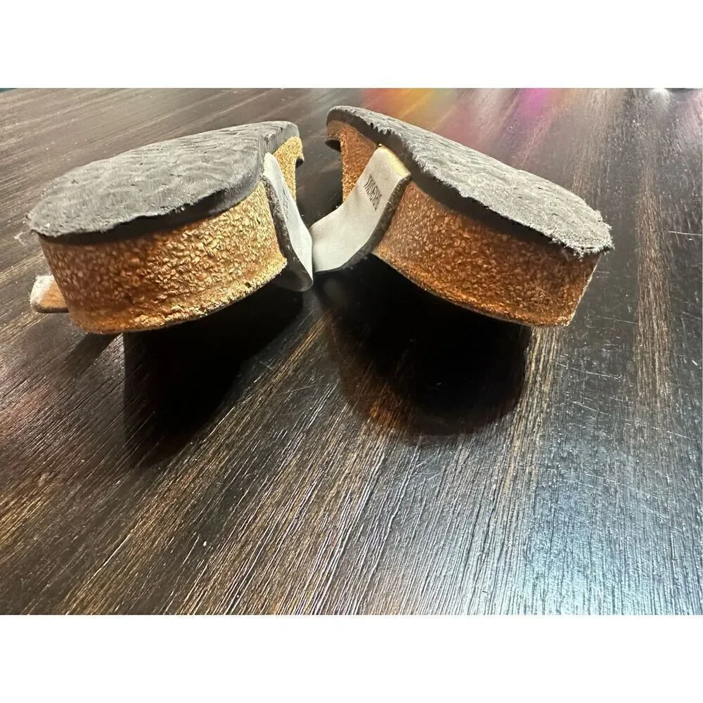 Birkenstock Gizeh kids leather silver sandals size C13 Narrow (EU31)